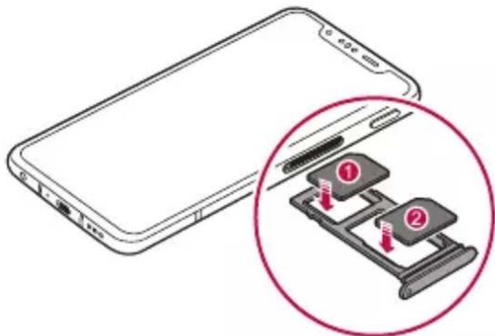 LG ThinQ G8S - Instalarea cartelei SIM - 6