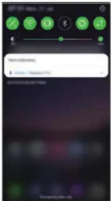 LG ThinQ G8S - Panoul de notificări - 1