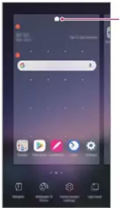 LG ThinQ G8S - Editarea ecranului de pornire - 1