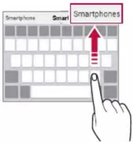LG ThinQ G8S - Suggesting words - 2
