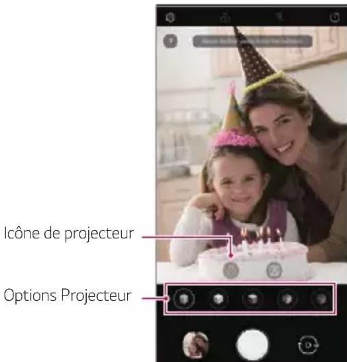 Icône de projecteur Options Projecteur