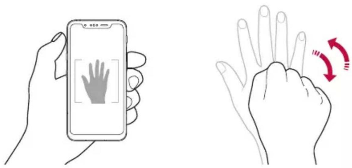 LG ThinQ G8S - Gesture shot - 1