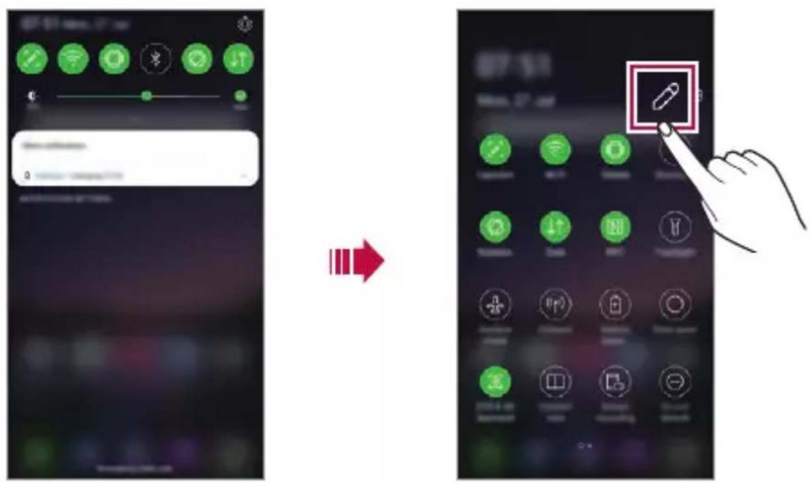 LG ThinQ G8S - Panneau de notifications - 1