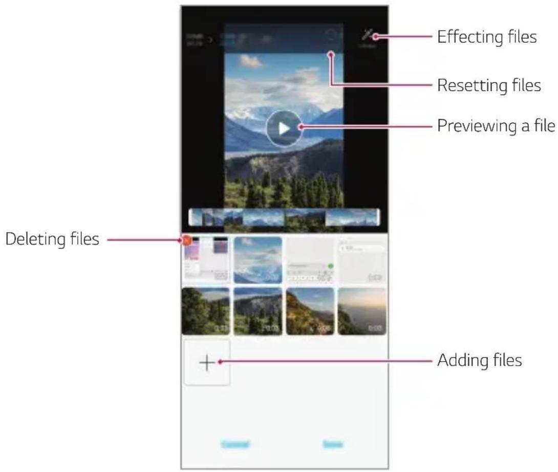 LG ThinQ G7 - Creating a movie - 1