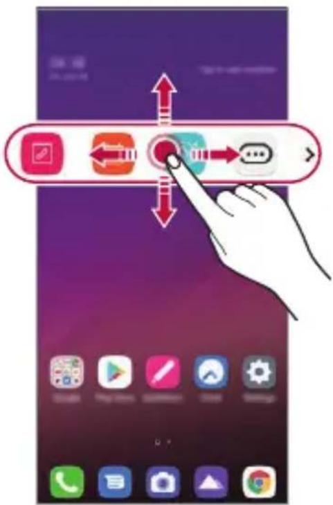 LG ThinQ G7 - Moving the Floating Bar position - 2