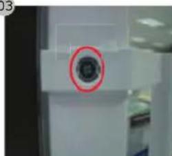 SAMSUNG SRL456LS - Remoção das pegas - 5
