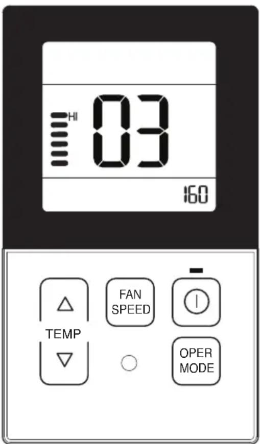HI 03 160 TEMP FAN SPEED OPER MODE