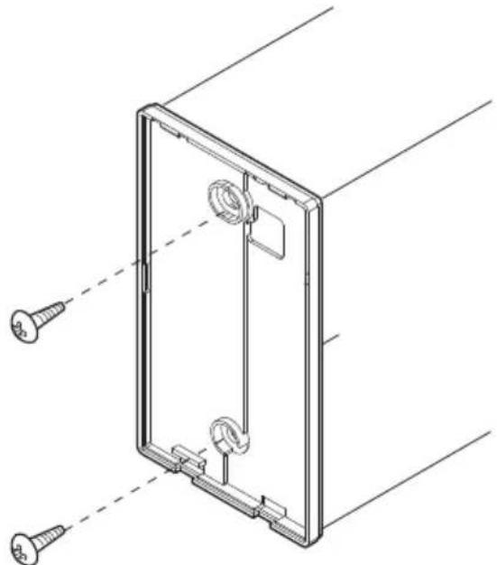 LG PQRCVCL0QW - Serrez fermement la vis fournie après avoir placé le boîtier d'installation du dispositif de régulation à distance à l'emplacement souhaité. - 1
