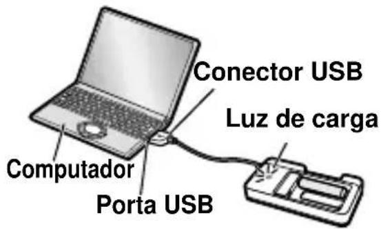 PANASONIC RP-BTGS10 - Conecte o carregador USB a um computador com um conector USB - 1