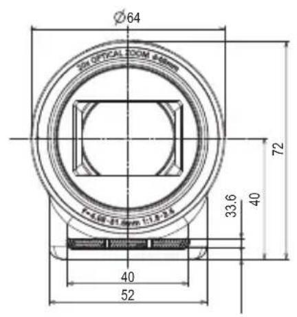 PANASONIC AG-UCK20G - Maßzeichnungen (Einheit: mm) - 1