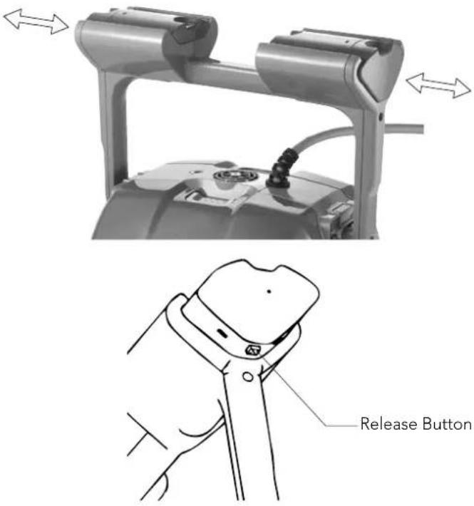 MAYTRONICS Dolphin M400 - To Move the floats in their handle housing grooves - 1