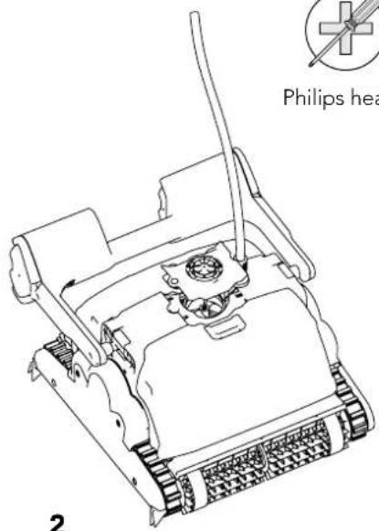 MAYTRONICS Dolphin M400 - Part 2 - Dismantling and cleaning the impeller - 3