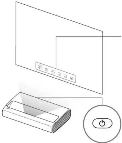 SAMSUNG SP-LSP7TFA - Använda Strömknapp - 1