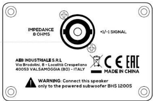 ANT BHS 1200 - SATELLITE INPUT L/R - 2