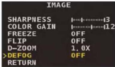 FLIR MPX C237BD - To enable defog: - 1