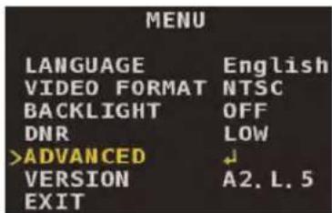 FLIR MPX C237BD - Advanced Menu - 1
