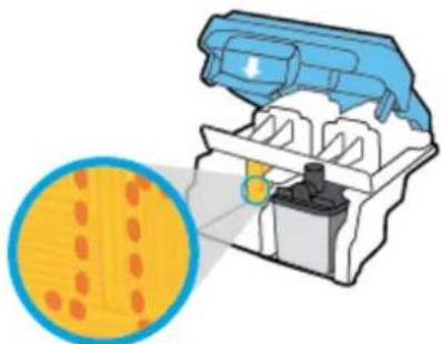 HP Deskjet GT 5810 - Pour nettoyer les contacts de la tête d'impression - 9