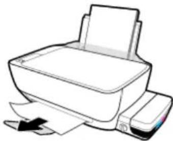 HP Deskjet GT 5810 - Élimination d'un bourrage papier du bac de sortie - 1