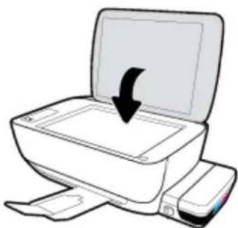 HP Deskjet GT 5810 - Chargement d'un original sur la vitre du scanner - 3