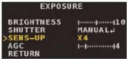 FLIR MPX C237ED - To configure Sens-Up: - 1