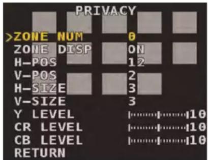 FLIR MPX C237BC - To configure privacy masks: - 1