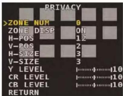 FLIR MPX C237BC - Para configurar mascaras de privacidad: - 1