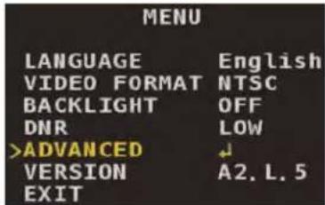 FLIR MPX C237BC - Advanced Menu - 1