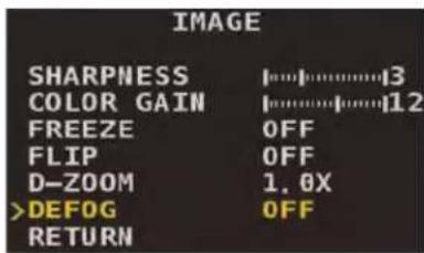 FLIR MPX C237BC - To enable defog: - 1