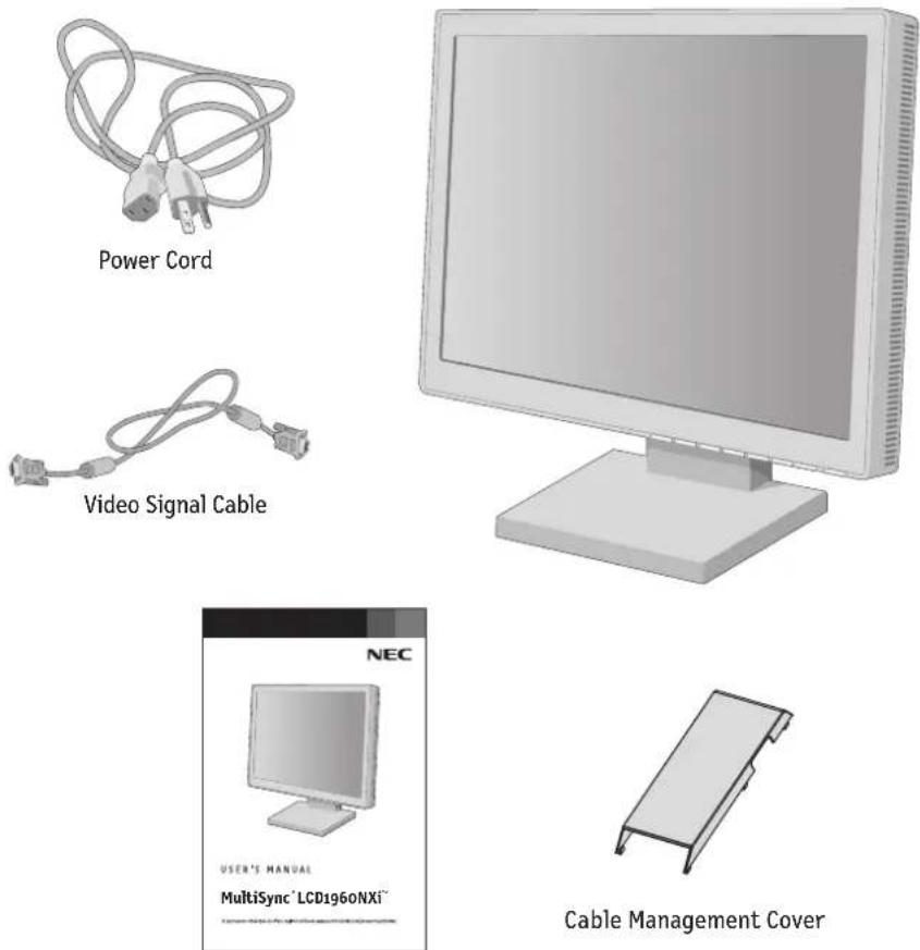NEC MultiSync LCD1960NXi - Contents - 1