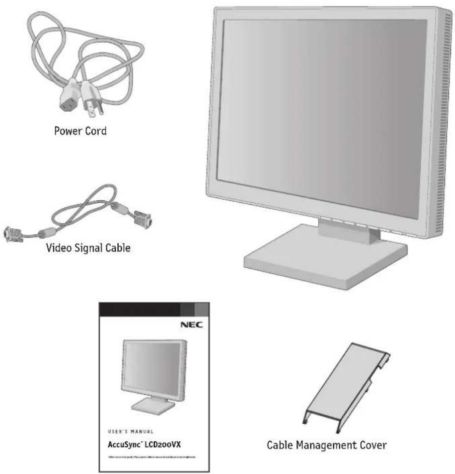 NEC AccuSync 200VX - Contents - 1