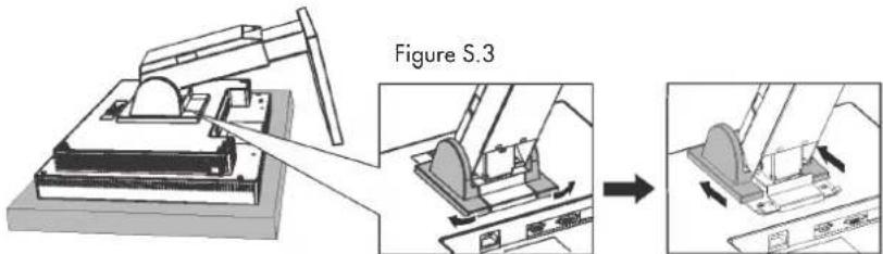 NEC AccuSync 200VX - Remove Monitor Stand for Mounting - 3