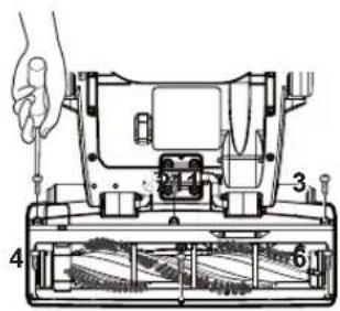LG LuV250C - Remove the Agitator Brush Cover: - 1
