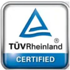 TÜVRheinland® CERTIFIED