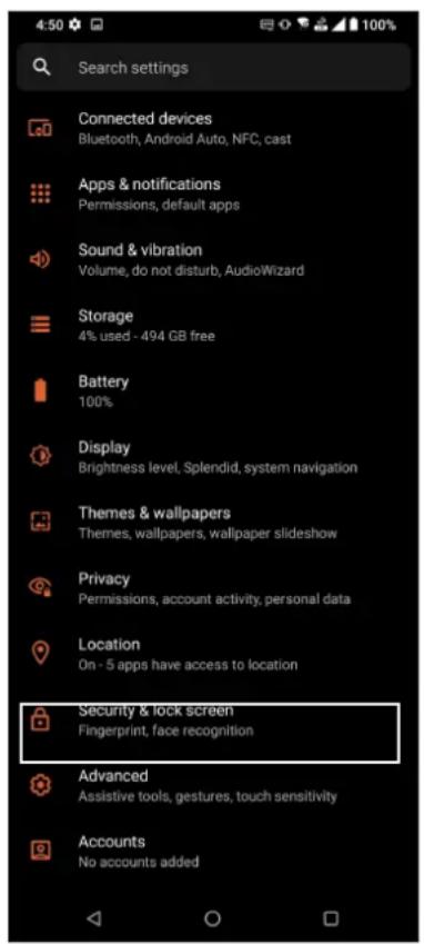 ASUS ROG Phone 5 Ultimate - Configurer le déverrouillage par reconnaissance faciale à partir du menu des paramètres - 2