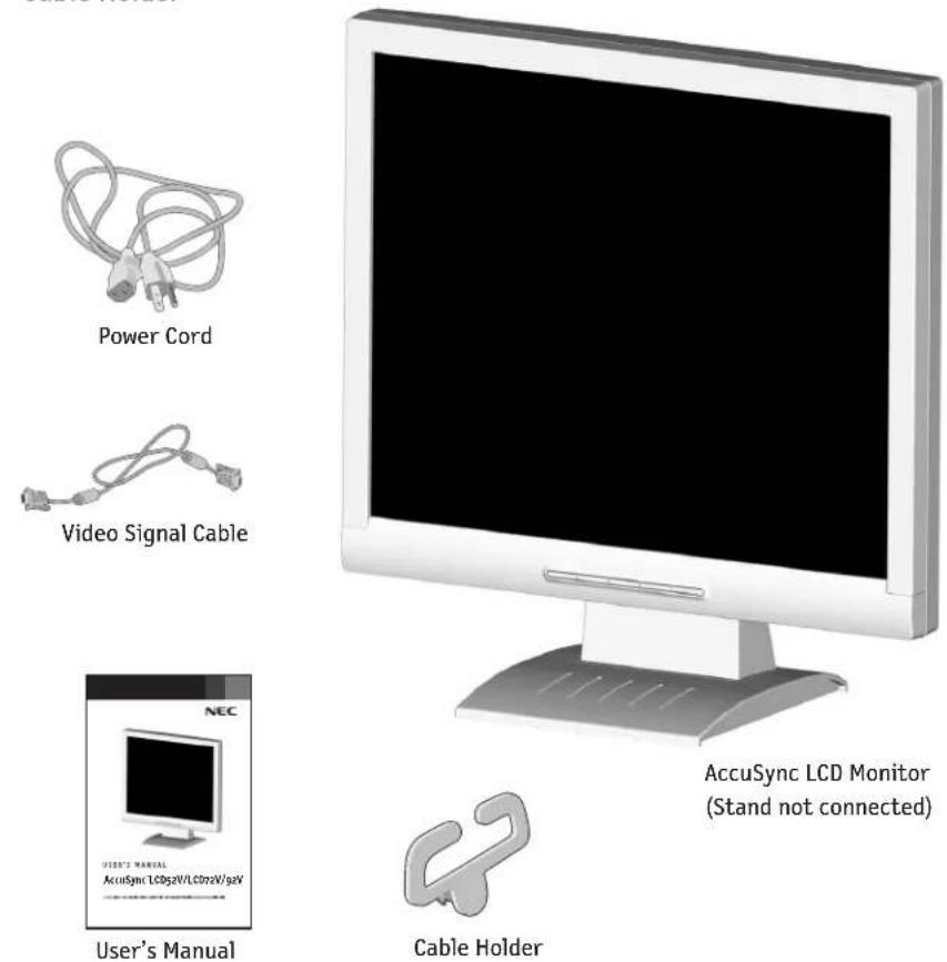 NEC AccuSync 72VM - Contents - 1