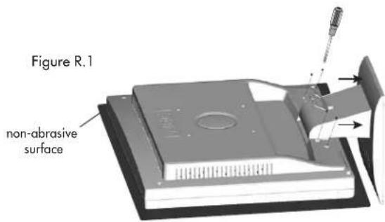NEC AccuSync 72VM - Remove Monitor Stand for Mounting - 1