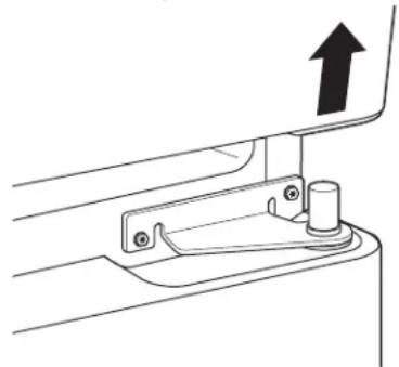 GE PDCF1NBWWW - ① RETIRE LA PUERTA DEL REFRIGERADOR (cont.) - 2