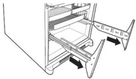 GE PDCF1NBWWW - ① ATTACH AND SECURE THE DRAWER FRONT TO THE SLIDES - 1