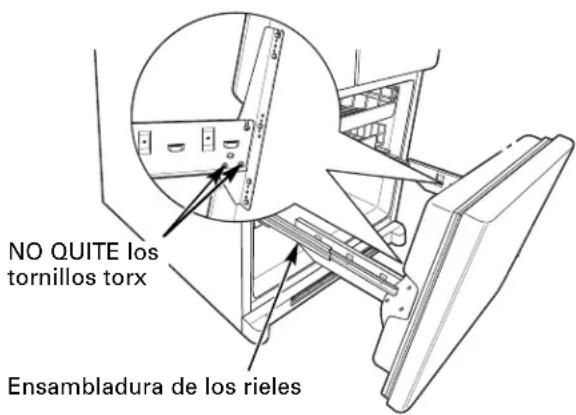 GE PDCF1NBWWW - CÓMO RETIRAR LA GAVETA DEL CONGELADOR - 4