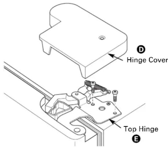 GE PDCF1NBWWW - ① REMOVE THE REFRIGERATOR DOORS (cont.) - 1