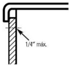GE PDCF1NBWWW - Paneles de menos de 1/4" (6 mm) de grosor - 1