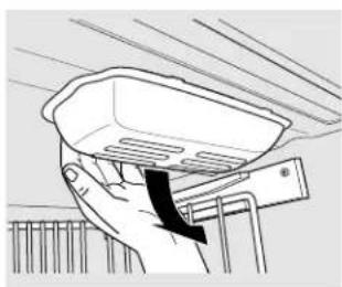 GE PDCF1NBWWW - CAUTION: Light bulbs may be hot. - 1