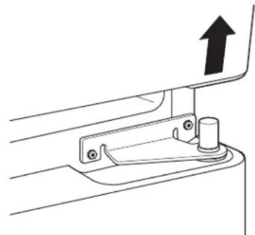 GE PDCF1NBWWW - ① REMOVE THE REFRIGERATOR DOORS (cont.) - 2