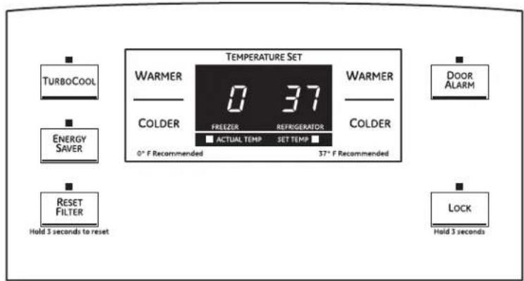 GE PDCF1NBWWW - About the controls with temperature settings. - 2