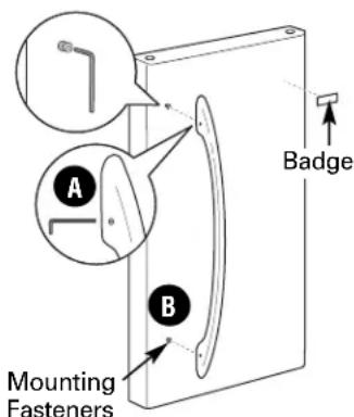 GE PDCF1NBWWW - REMOVE THE FRESH FOOD DOOR HANDLE - 1