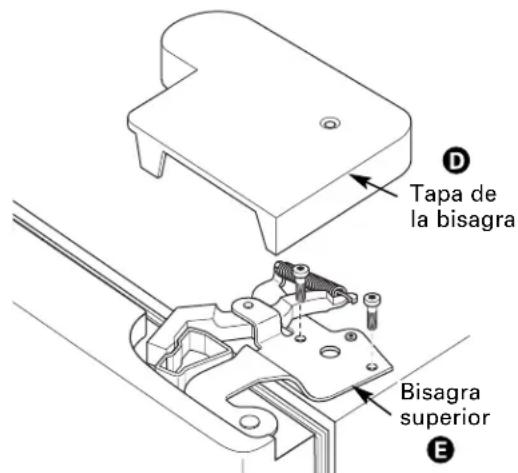 GE PDCF1NBWWW - ① RETIRE LA PUERTA DEL REFRIGERADOR (cont.) - 1