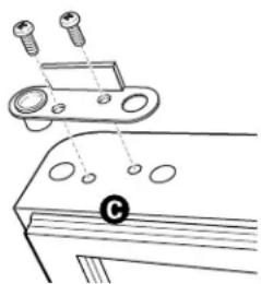 GE PDCF1NBWWW - TRASLADE EL FRENO DE LA PUERTA DEL REFRIGERADOR - 2