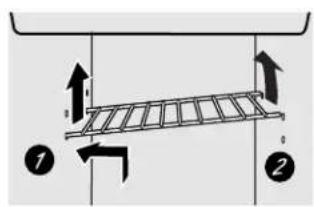 GE PSDS3YGXSS - To remove this type of shelf: - 1