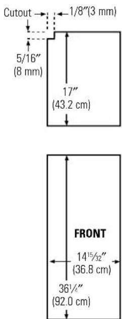 GE PSS26NGPBB - 25' CustomStyle™ Dimensions for Custom Wood Panels - 2