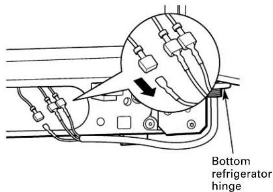 GE PSS26NGPBB - ⑤ DISCONNECT THE ELECTRICAL CONNECTORS (on some models) - 1